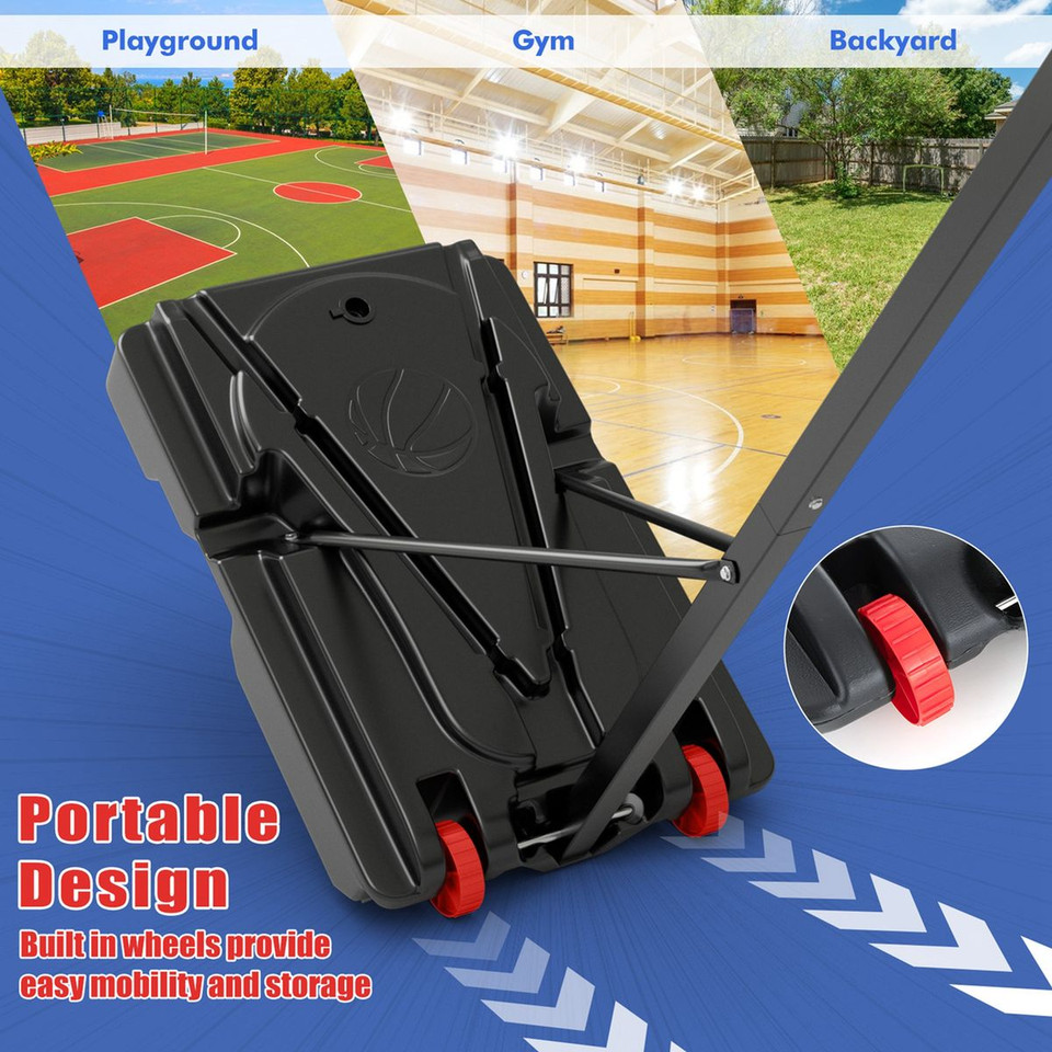 Adjustable Basketball Hoop with Wheels product image