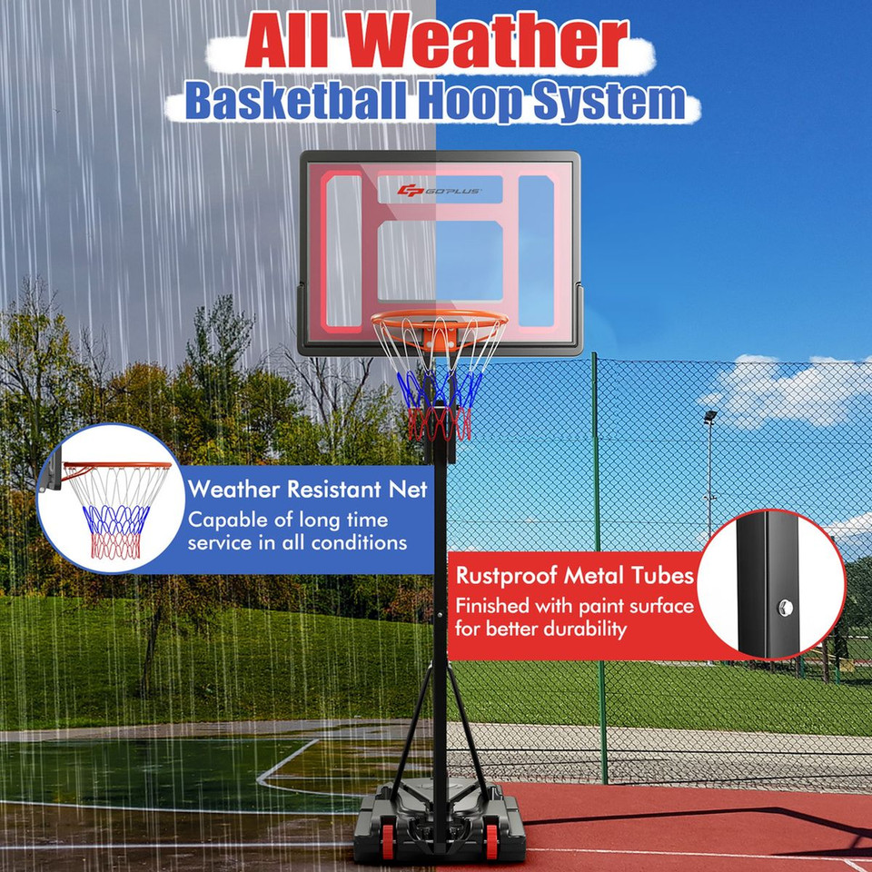 Adjustable Basketball Hoop with Wheels product image