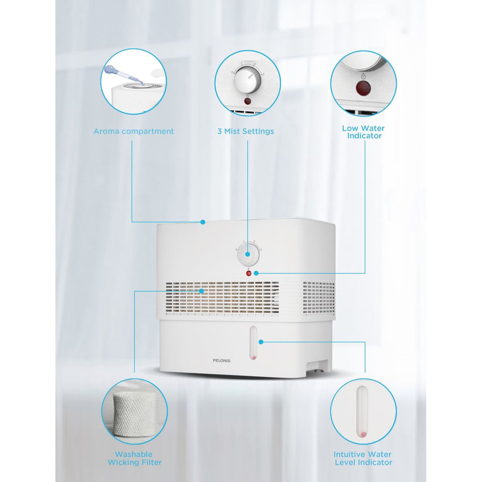 Pelonis 1-Gallon Evaporative Humidifier product image
