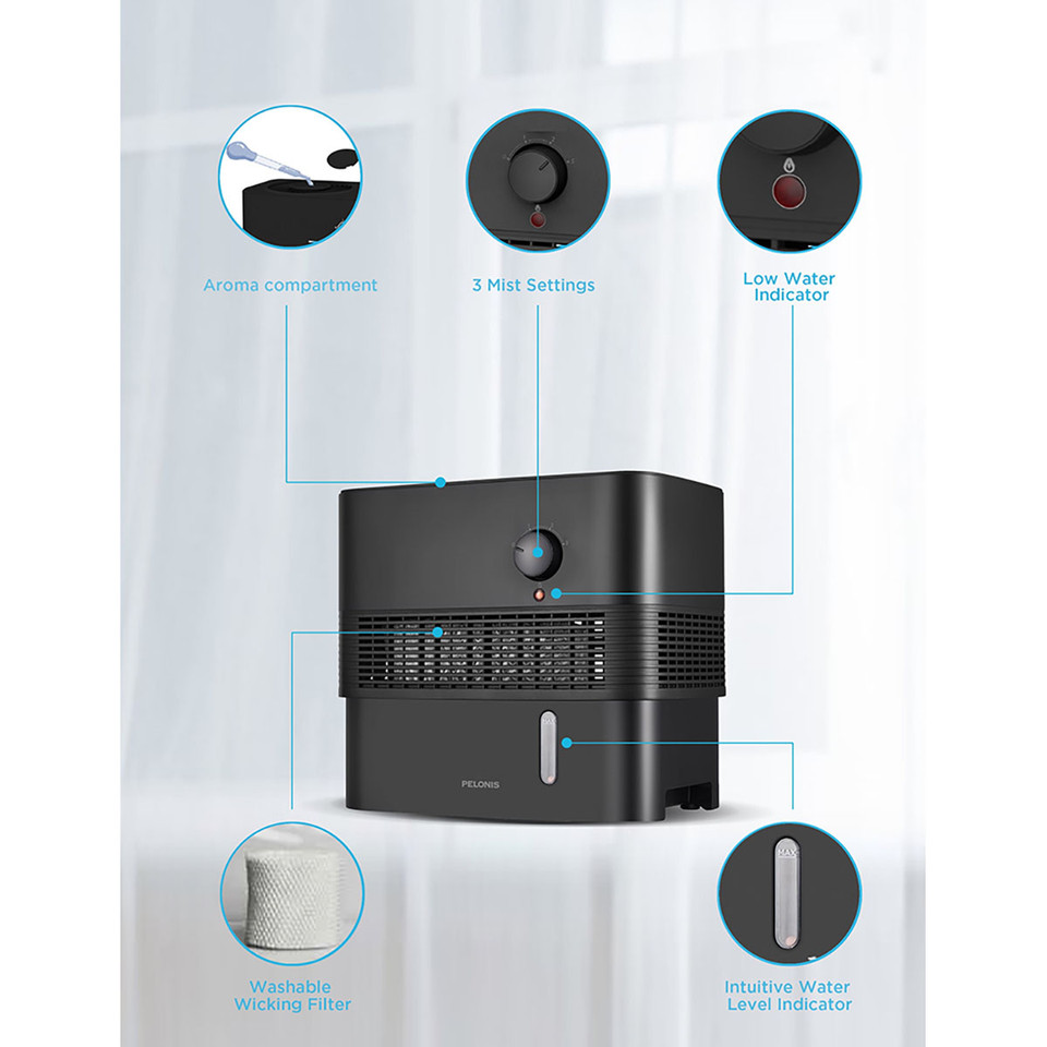 Pelonis 1-Gallon Evaporative Humidifier product image