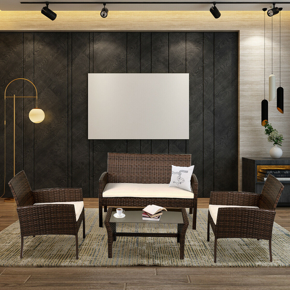 Patio Rattan Furniture Set (4-Pieces) product image