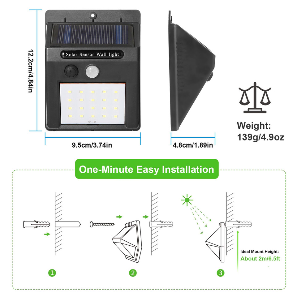 Solarek 20 LED Solar Light (2-Pack) product image
