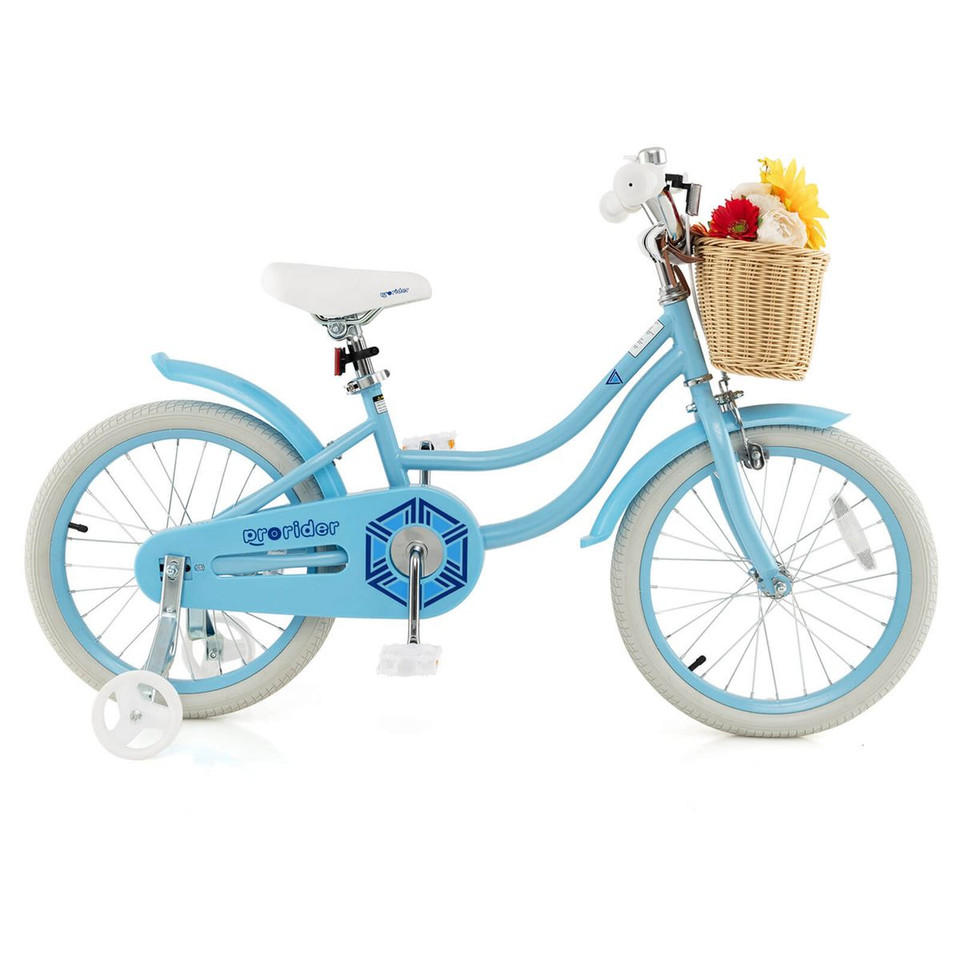 Adjustable Child's Bike with Training Wheels and Basket  product image