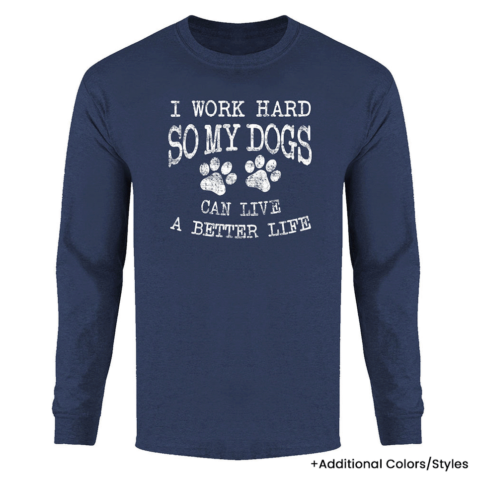 Men's Best Dog Ever Long Sleeve Shirt product image