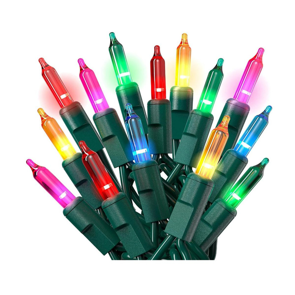  20-Foot 100-Count Incandescent Waterproof Mini String Lights (2-Pack) product image