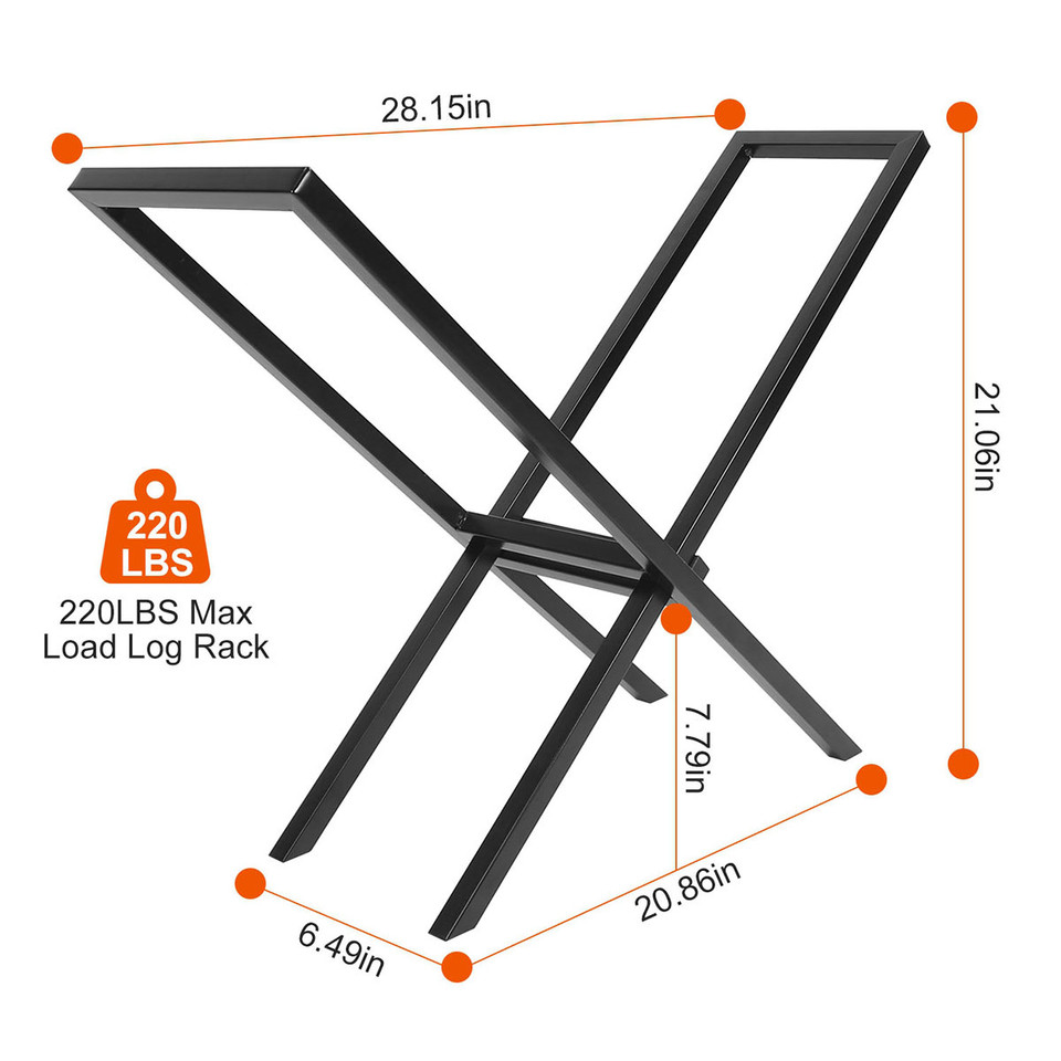 X-Shaped Firewood Rack Log Holder product image