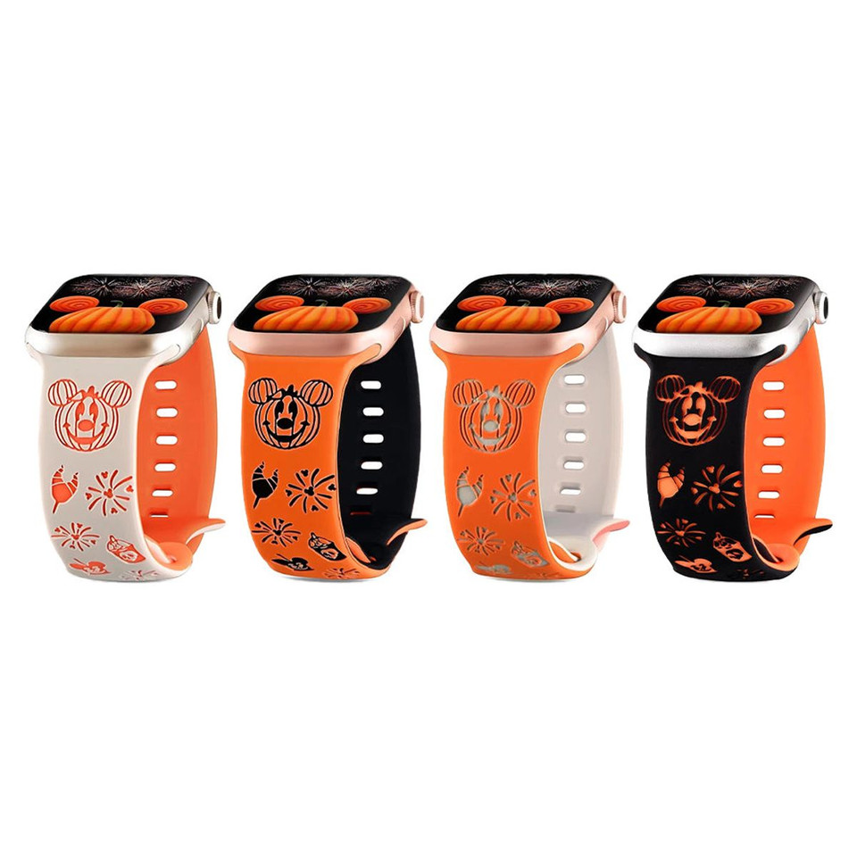 Halloween Cartoon Engraved Silicone Sport Band for Apple Watch product image