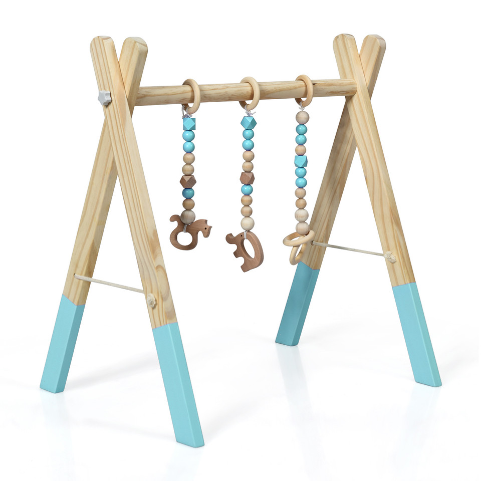 Wooden Baby Play Centers with 3 Hanging Toys product image