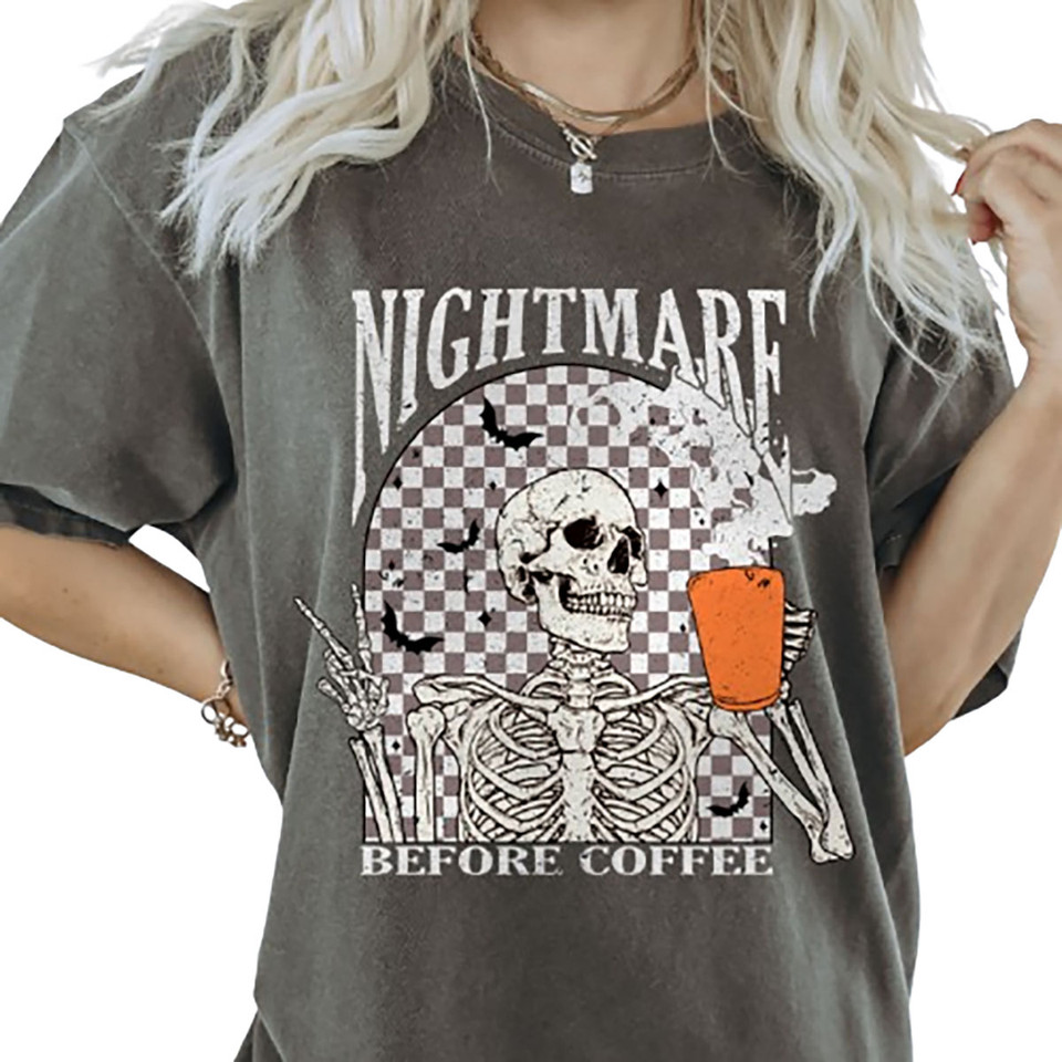 Women's 'Nightmare Before Coffee' Graphic T-Shirt product image