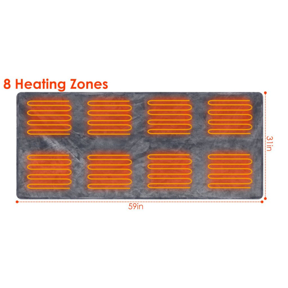 USB Heated Zipper Blanket Shawl (Requires Power Bank) product image