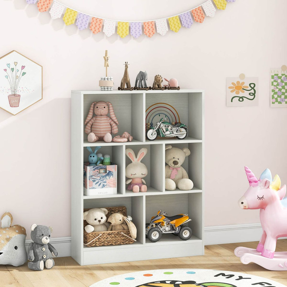 Kids' 41-Inch 7-Cube Freestanding Bookcase product image