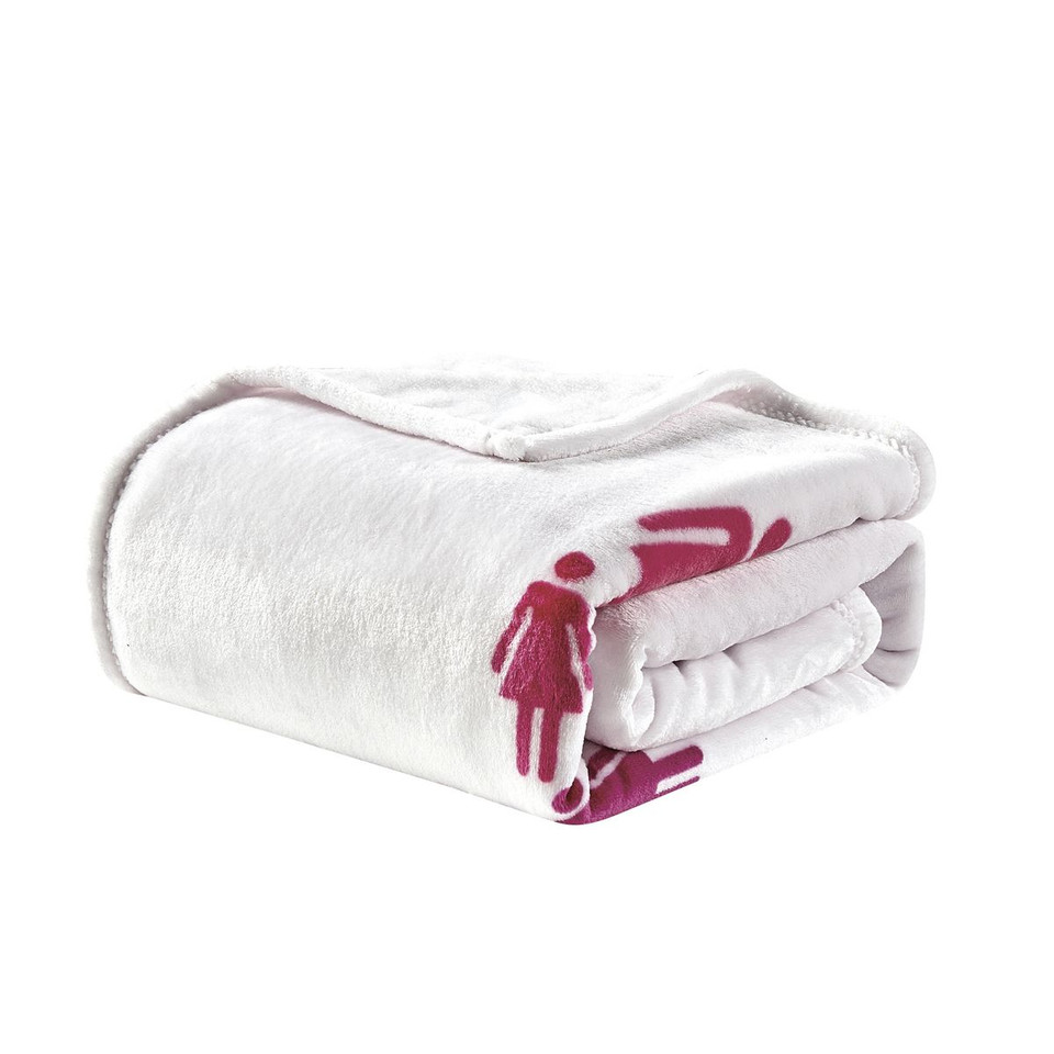 50 x 70-Inch Cancer Awareness Throw Blanket product image