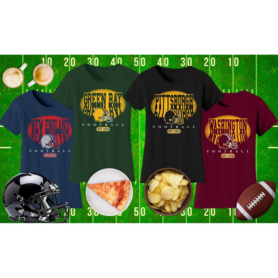 Women's Football Shadow T-Shirt product image