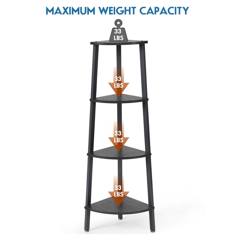 4-Tier Corner Bookcase  product image