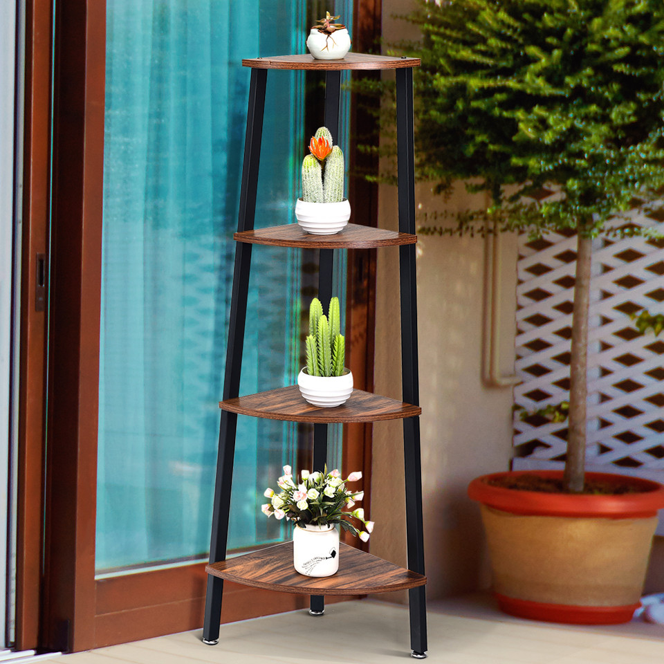 4-Tier Corner Bookcase  product image