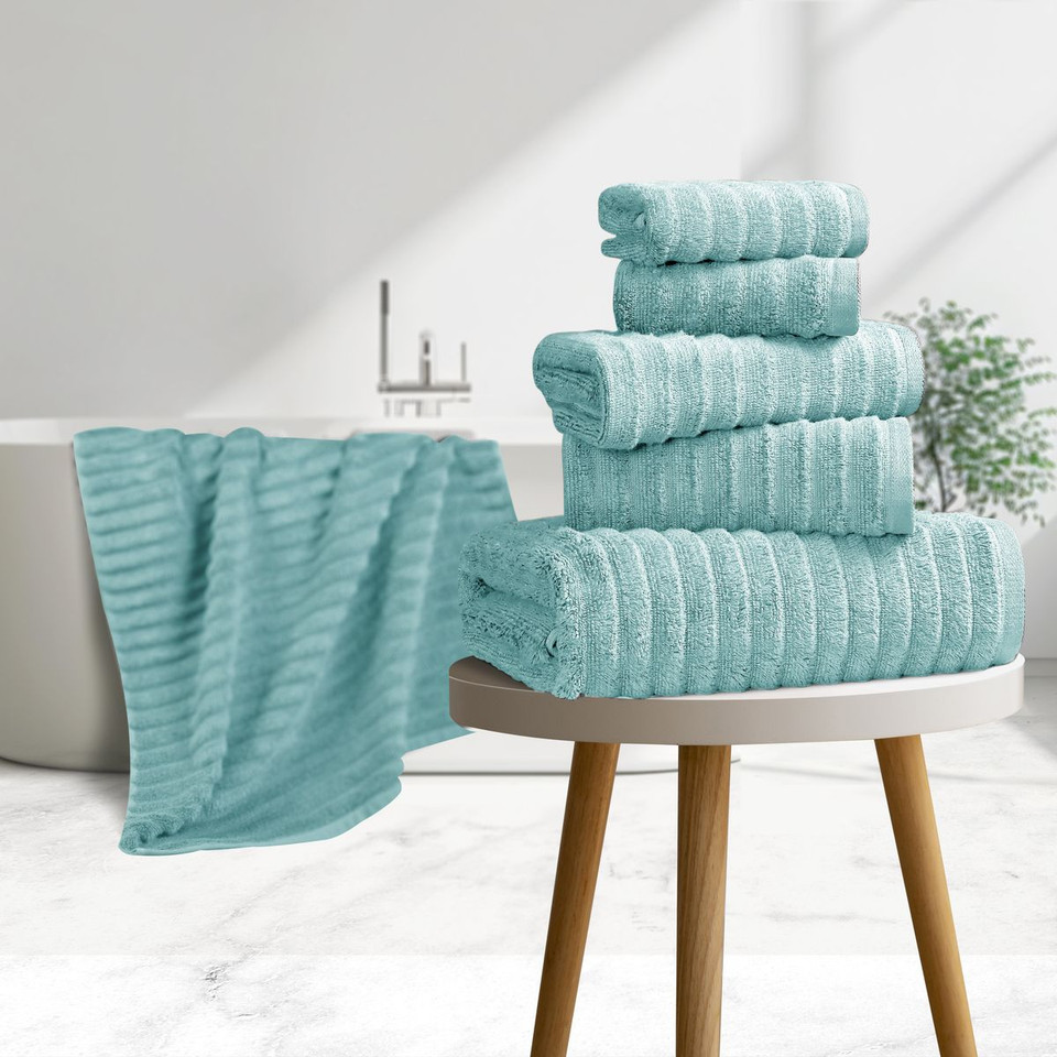 Bibb Home Ribbed Egyptian Cotton Towels (Set of 6) product image