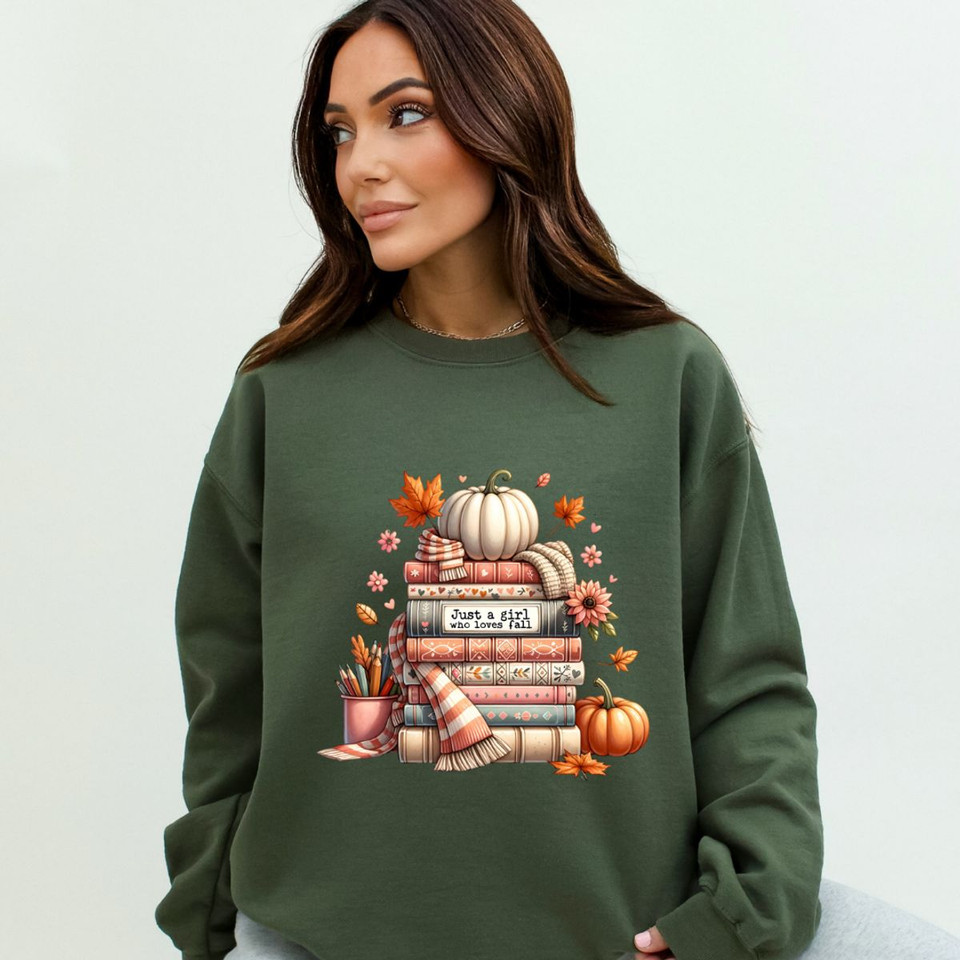 Just a Girl Who Loves Fall Sweatshirt product image