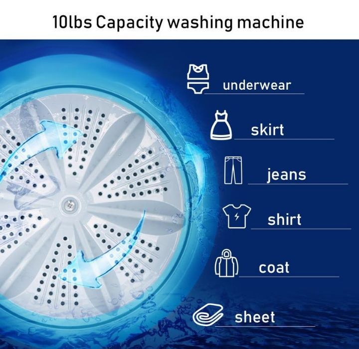 Full-Automatic 10lb UV Disinfecting Light Washing Machine  product image