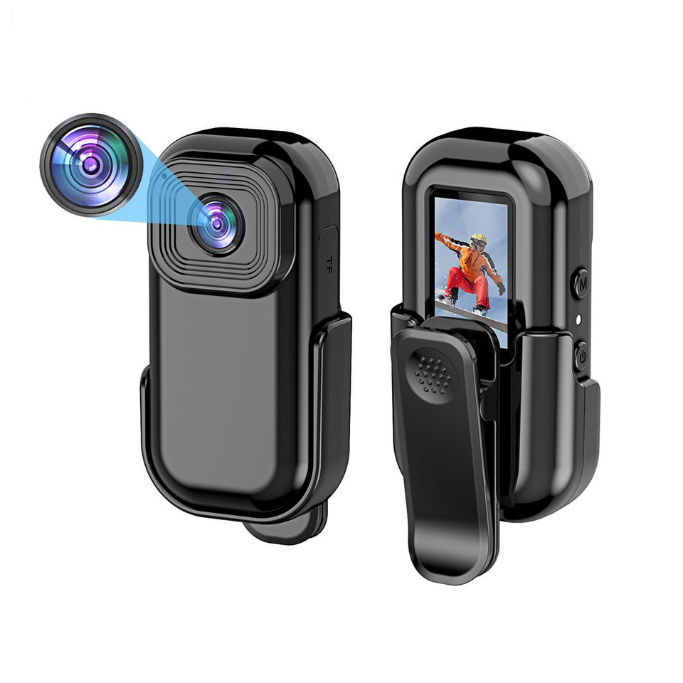 Mini 1080P Action Camera Wearable Sports Body Camera Pocket Helmet Camera Vlogging Multi-Function Black product image