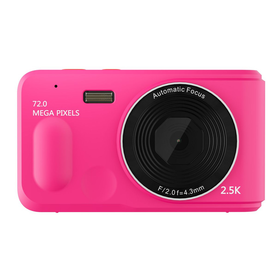 72MP Digital Camera 2.5K Video HD Camera 2.4 Inch Screen, 16x Zoom,Auto Focus,Handheld Camera for Kids Beginner Travel Home Photography Color Red product image