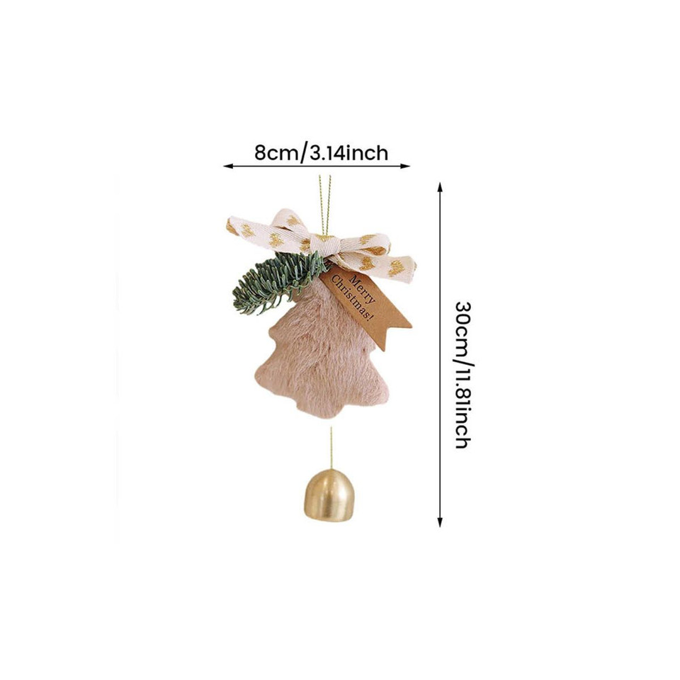 Christmas Tree Ornament with Star Bell, 4 ct. product image