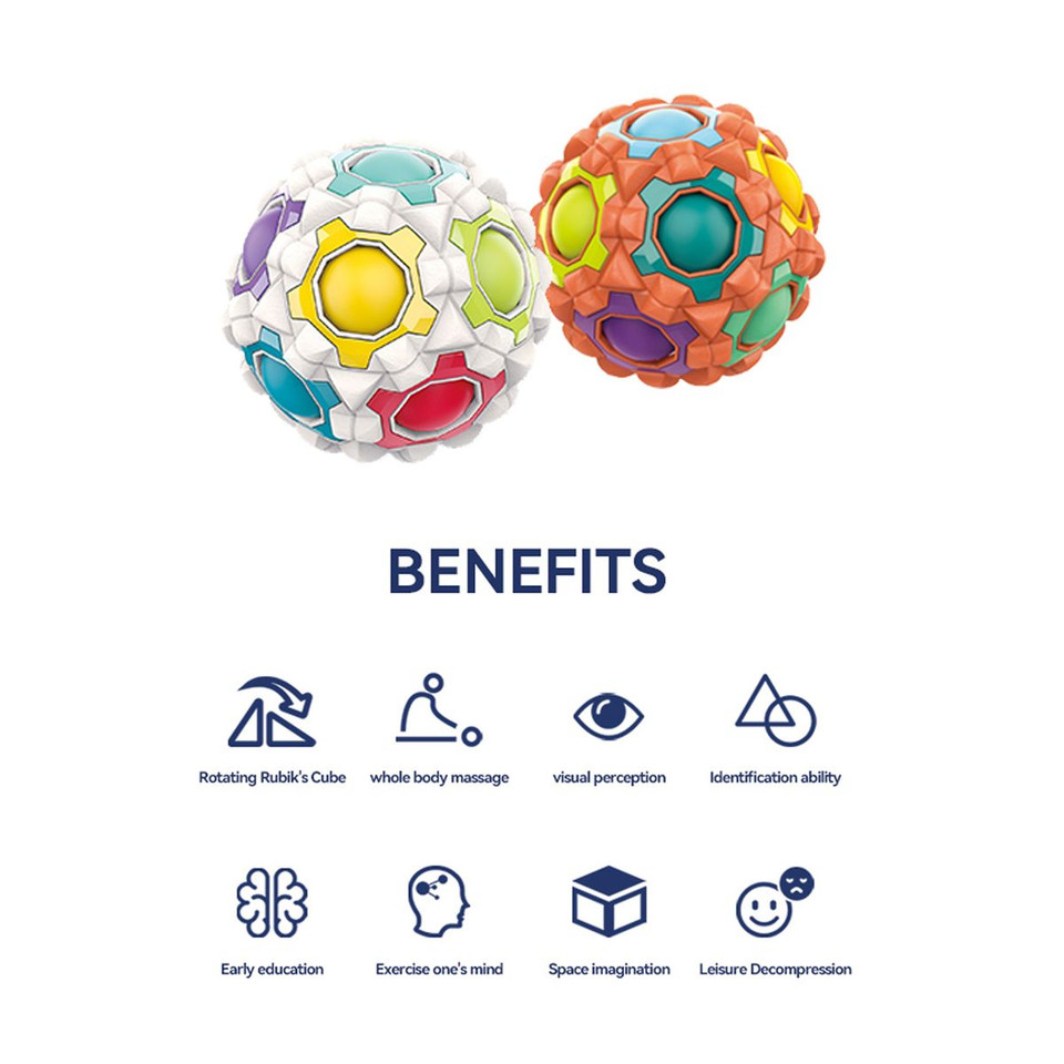 Finger-Top Massage Fidget Puzzle Ball Spinner product image