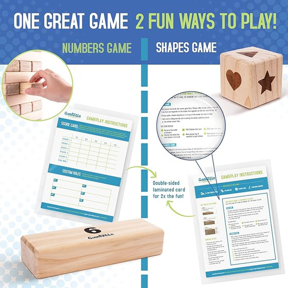 Giantville Giant Tumbling Timber Pine Wood Tower Game product image