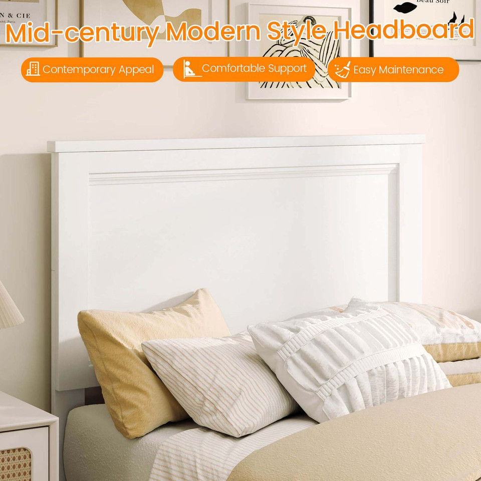Bed Frame Platform with Slat High and Headboard product image