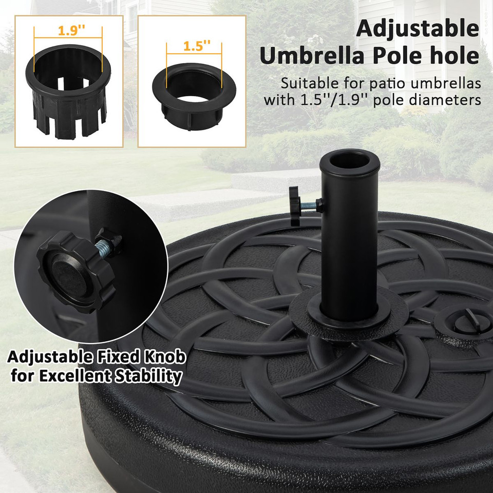 22-Inch Fillable Heavy-Duty Round Patio Umbrella Base Stand product image