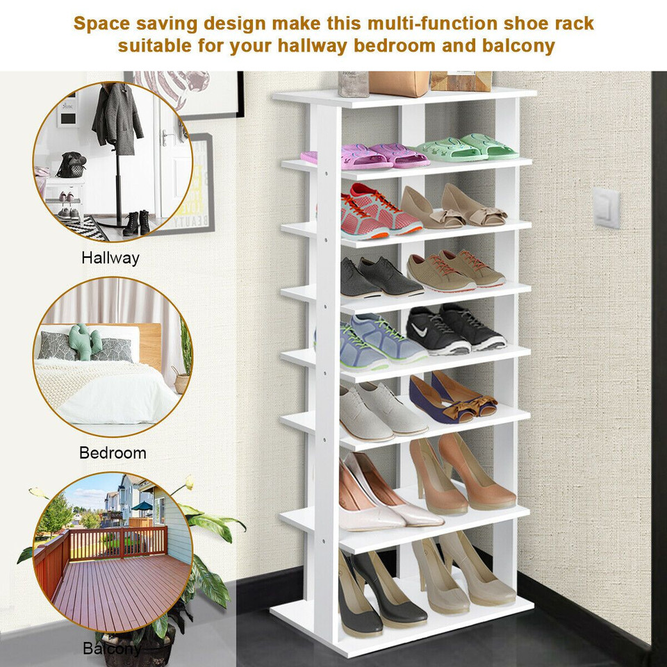  7-Tier Wooden Patented Shoes Storage Stand Rack Organizer product image