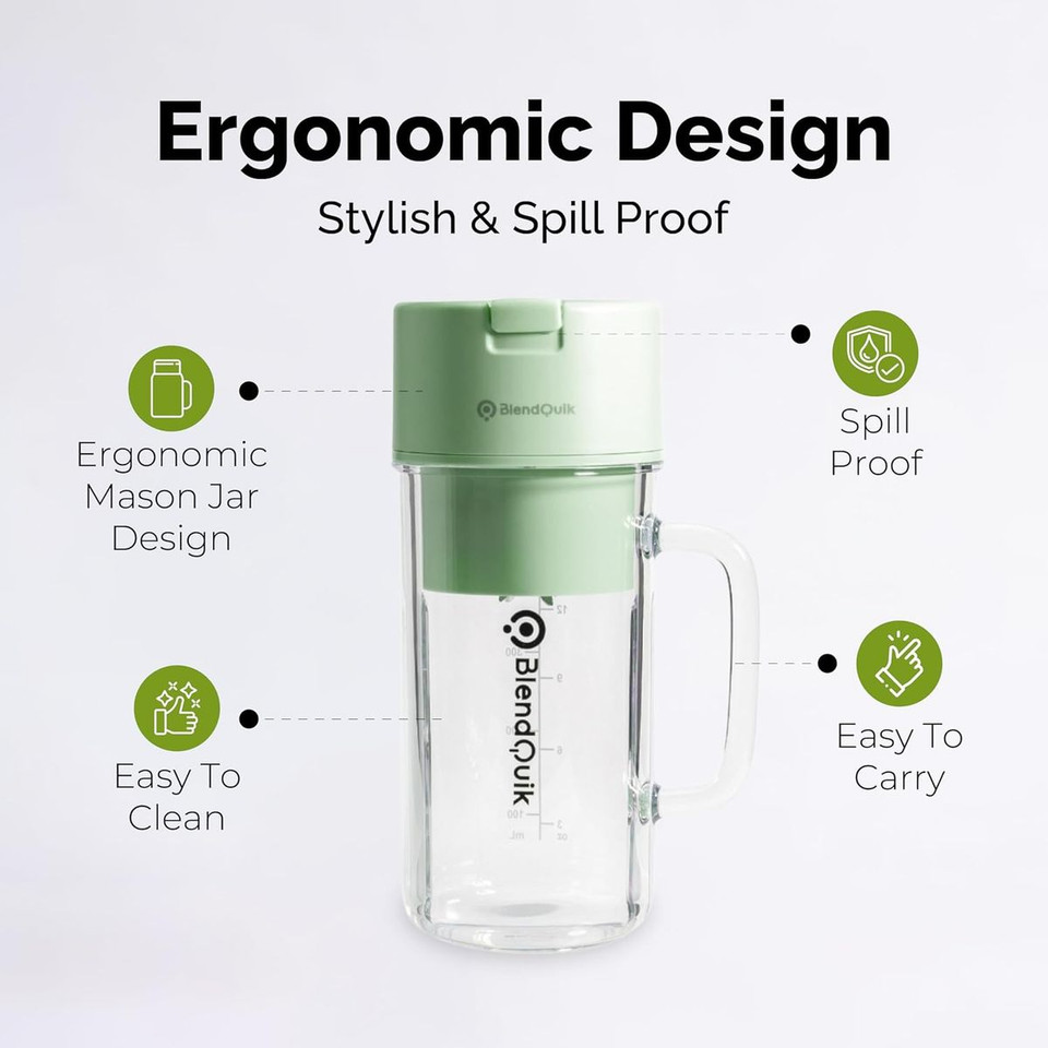 BlendQuik Portable Blender for Shakes and Smoothies, 14 oz. product image