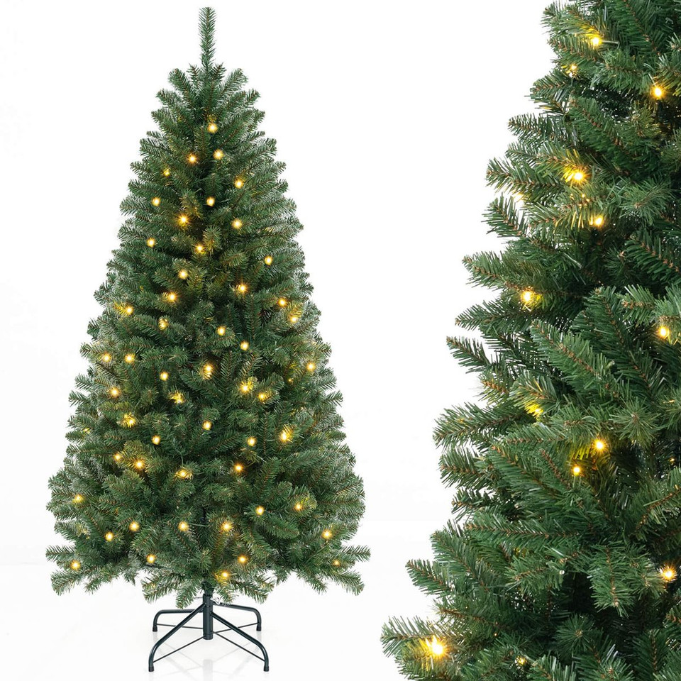 6, 7, or 8 ft Christmas Tree with Warm White LED Lights product image