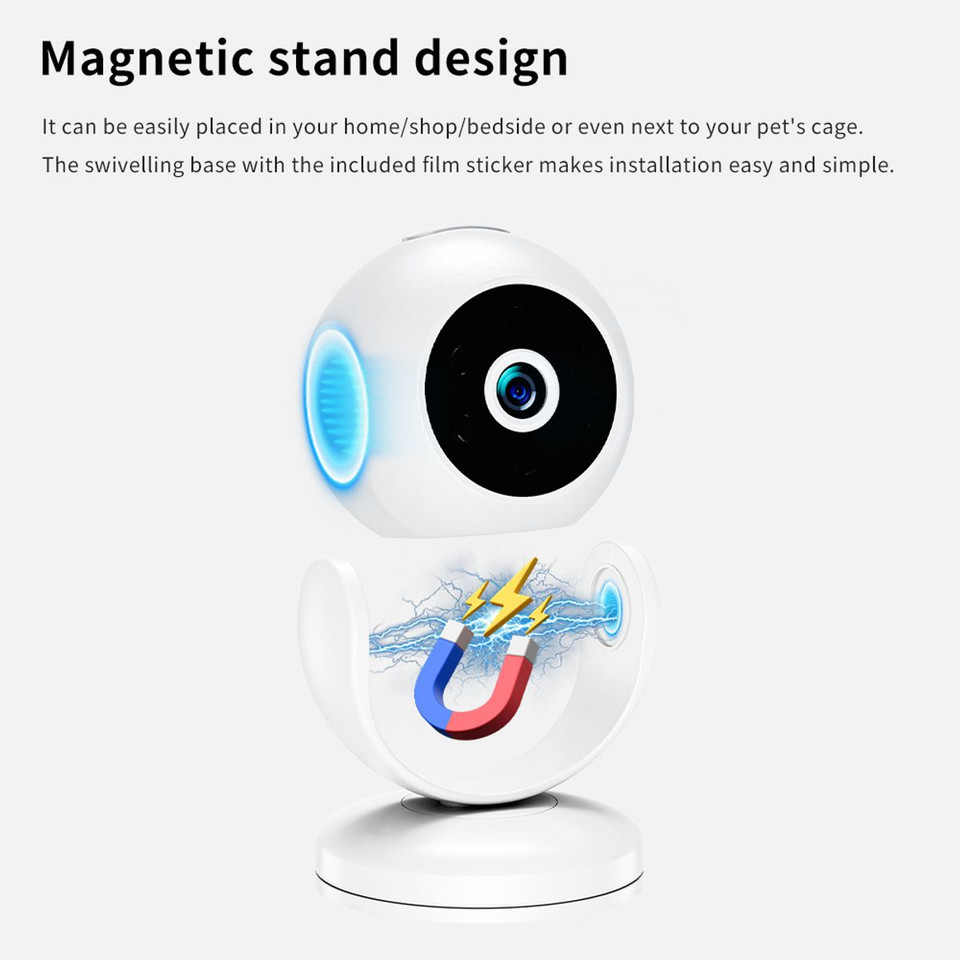 4K Wireless Home Camera Baby Monitor 2.4Ghz Wifi Auto Tracking Panoramic Cameras Webcam Monitor product image