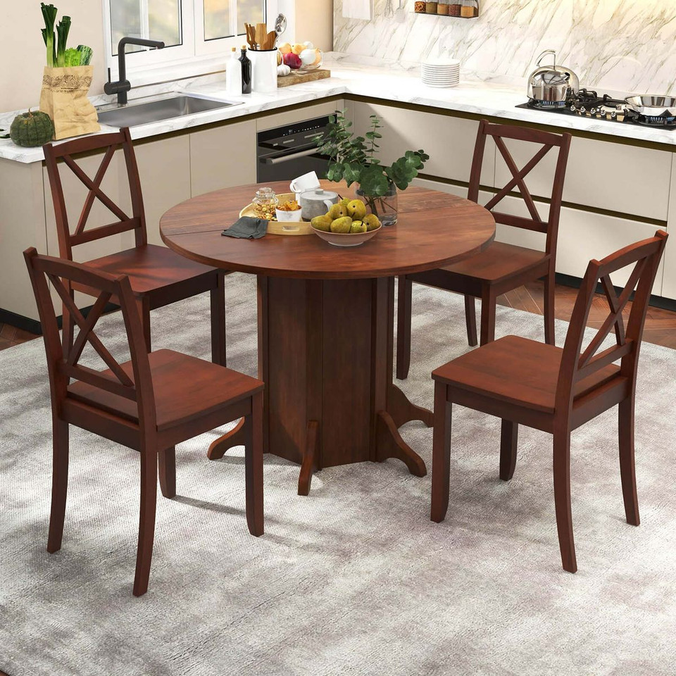 Round Dining Table with Pedestal Base for 4-6 People product image