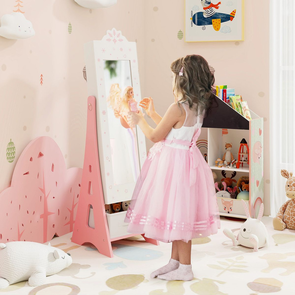 Princess Vanity Dressing Table and Chair Set with Jewelry Cabinet product image
