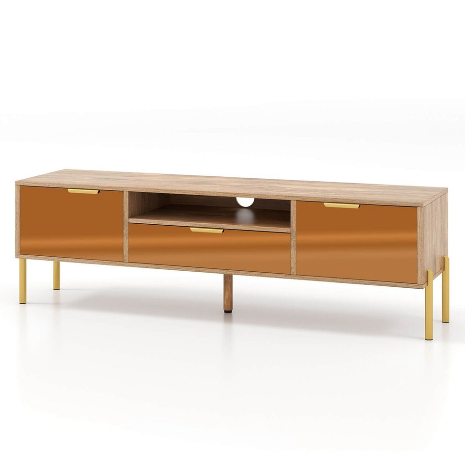 Mirrored TV Stand with Storage Space product image