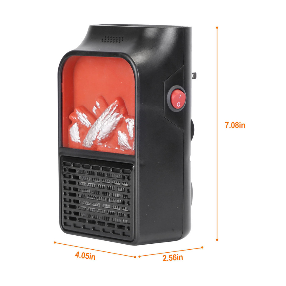 800W Plug-in Space Heater Electric Wall Outlet product image