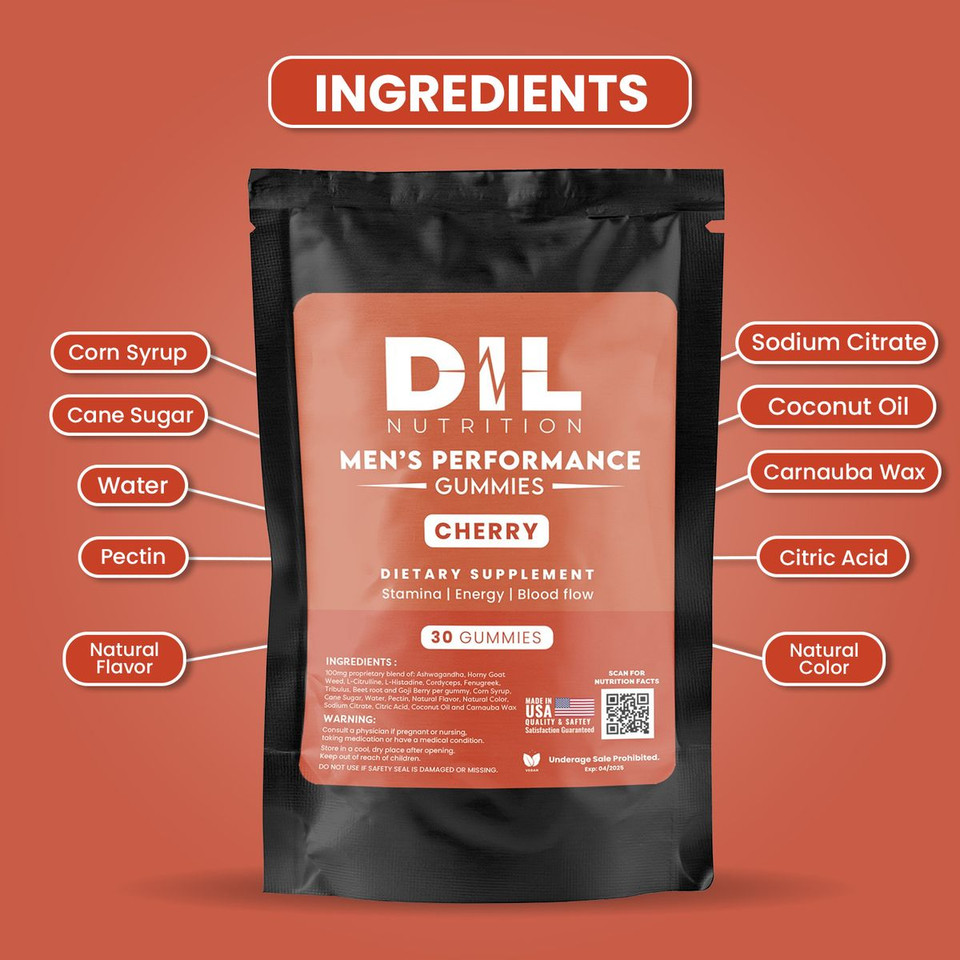 Dil Nutrition Women's or Men's Performance Gummies product image