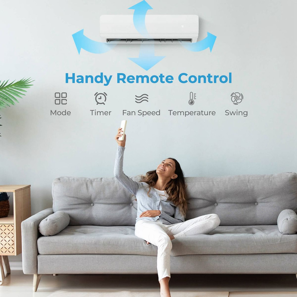 18000-BTU 2-Zone 20 SEER2 Mini Split AC with Heat Pump product image