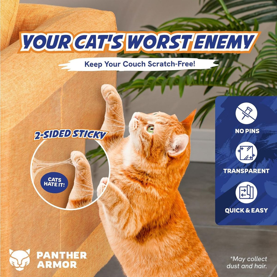 Panther Armor Cat Scratch Deterrent Training Tape, 10 ct. (2 Sizes) product image