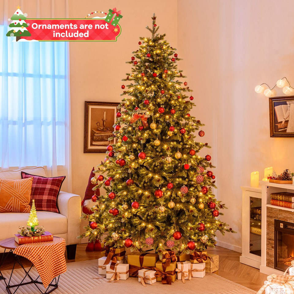 6/7/8 ft Artificial Christmas Tree with LED Lights product image