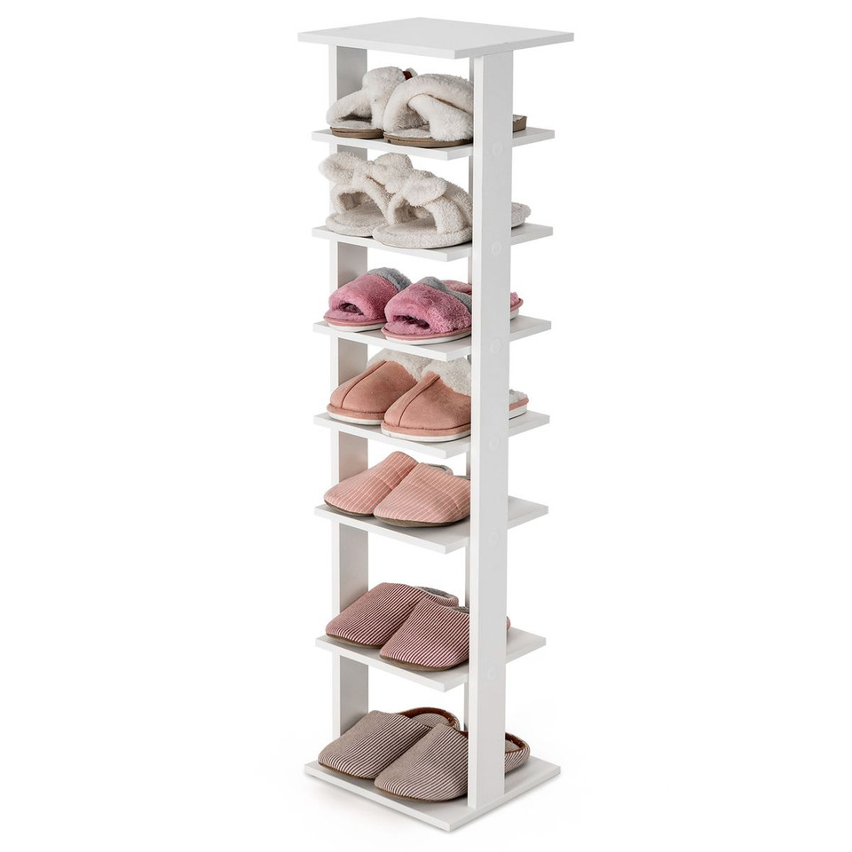 7-Tier Wooden Multi-Shoe Storage Stand and Organizer product image