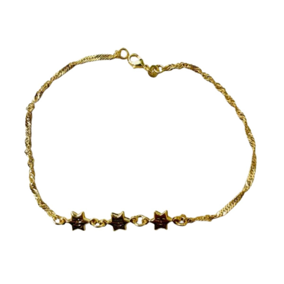 18K Gold-Plated Star Anklet product image