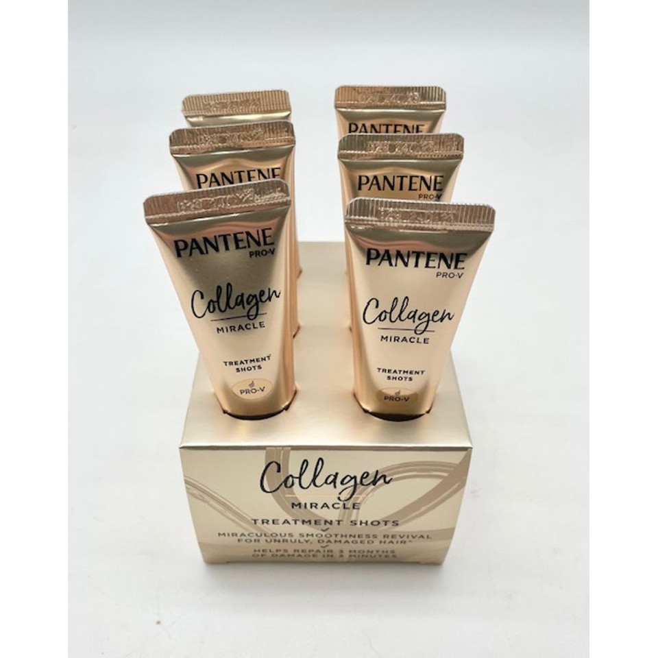 Pantene Pro-V Collagen Miracle Treatment Shots, 12mL (6-Pack) product image