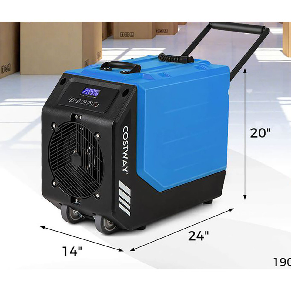 190 PPD Commercial Dehumidifier with Pump and 2 Wheels product image