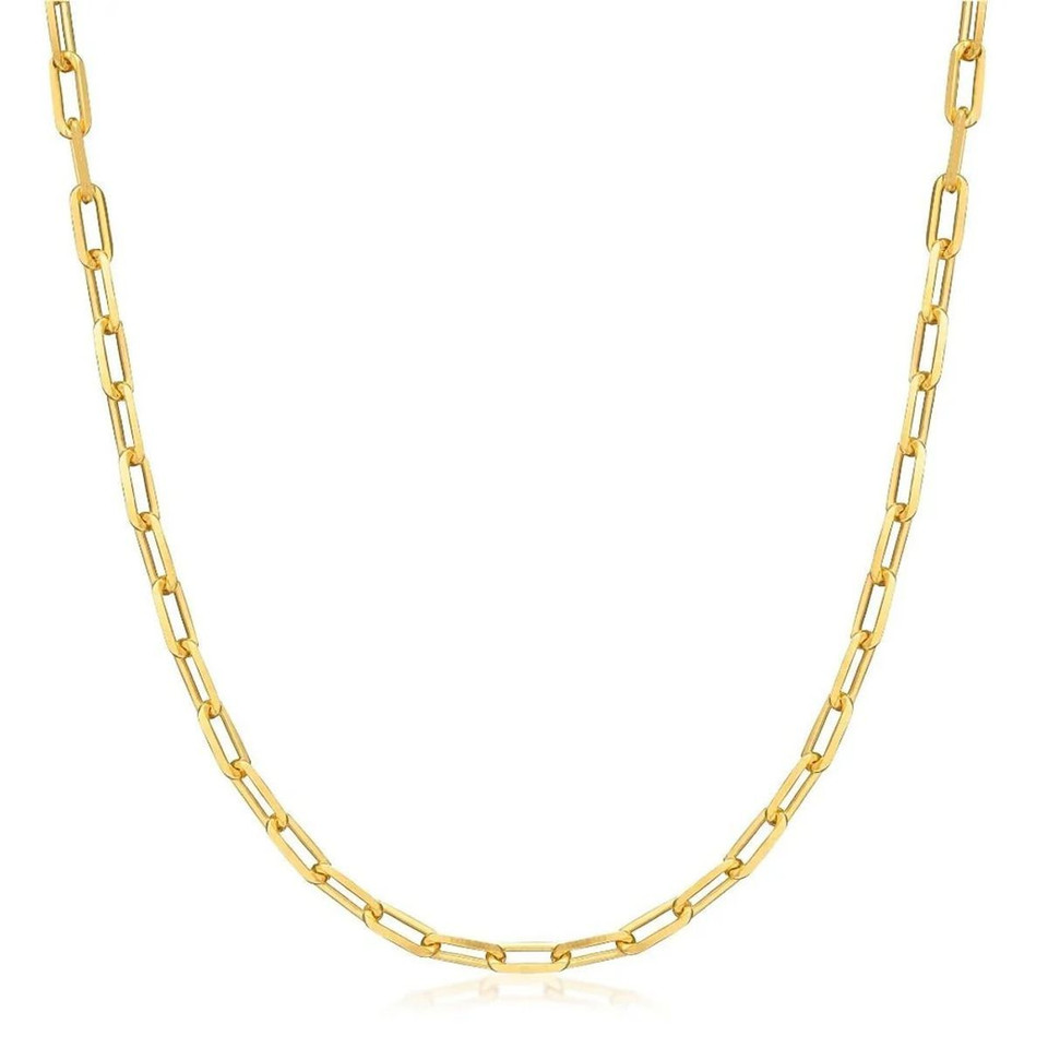 18/20/24-Inch 18K Gold Paperclip Link Chain Necklace product image
