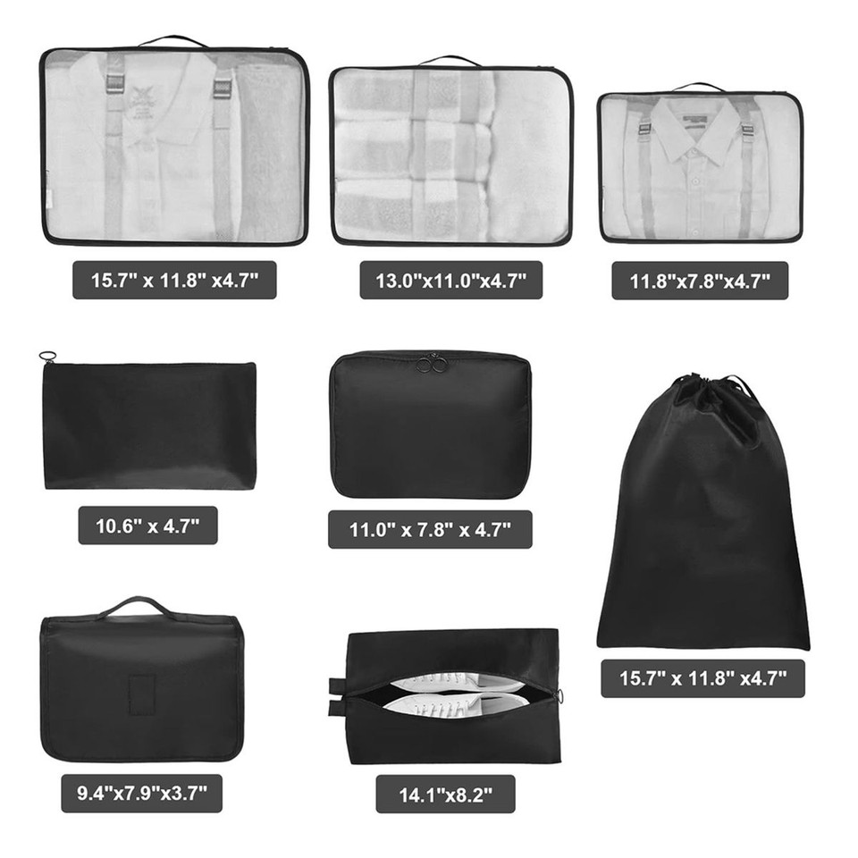 Lightweight Packing Cube for Suitcases (Set of 8) product image