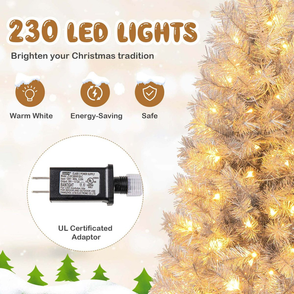 Artificial  Christmas Tree  with Warm White LED Lights product image