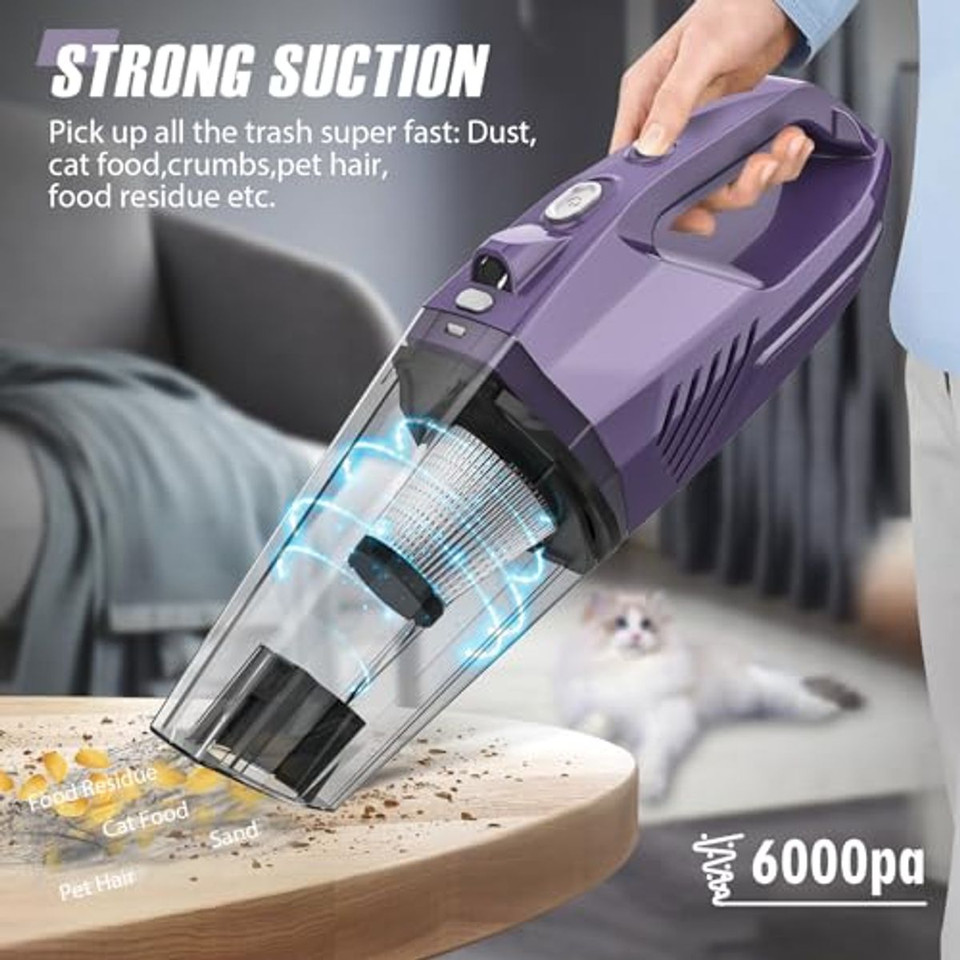 Rechargeable Handheld Wireless Vacuum with HEPA Filter product image
