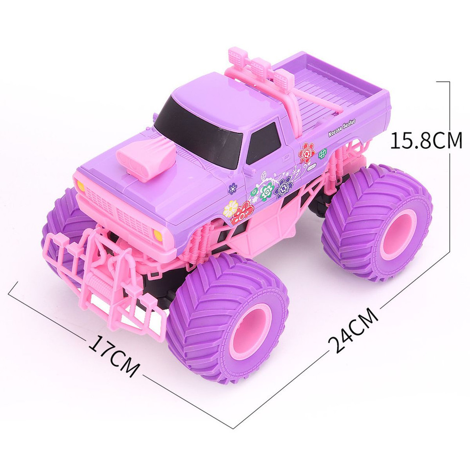 2.4G Electric Remote Control Pickup Car, Anti-Collision RC Off-Road Vehicle RC Racing Pink/Purple Car Toy, Birthday Christmas Gift for Children product image